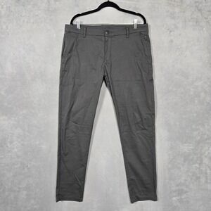 Birddogs Pants Mens 36x32 Gray Green Stretch Chino